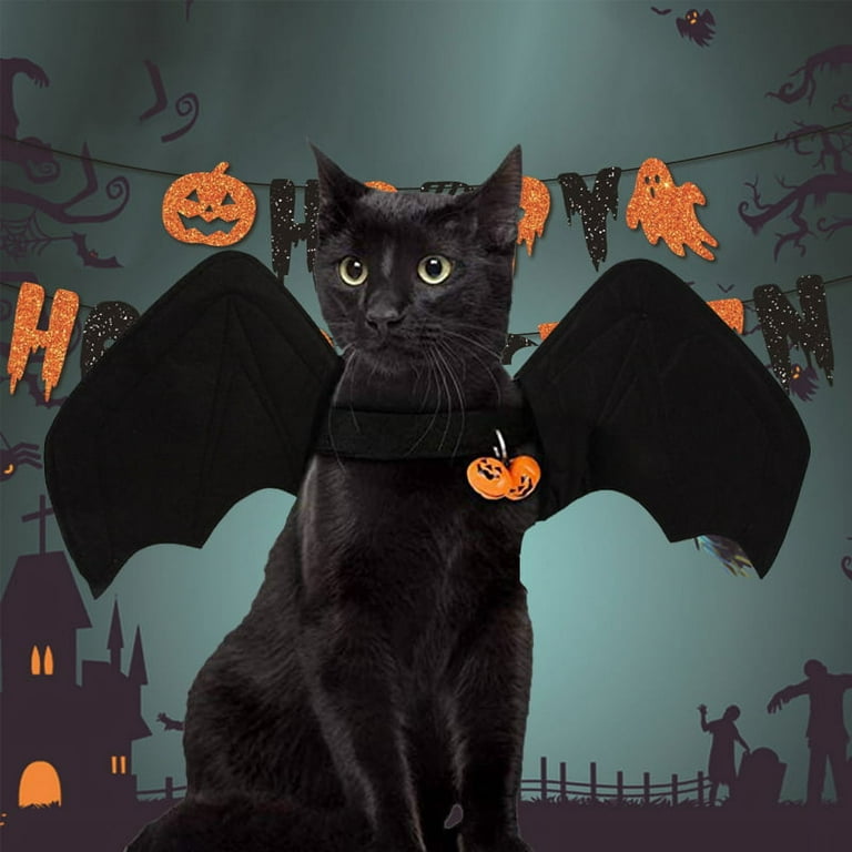 Bellaven Pet Cat Bat Wings for Halloween Party Decoration Cosplay Bat Costume Cute Puppy Cat Dress Up Accessories Walmart