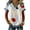 WhiteA&05^0310U, variant on Trgacdwlo Waffle USA 250th Anniversary Shirt 1776-2026 Flag Print Short Sleeve Tops for Women Celebration Red White and Blue 4th of July Shirts Women L