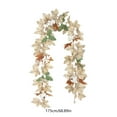 Wanfds Fall Decor Fall Garland 6.8Ft Autumn Maples Leaf Pumpkin