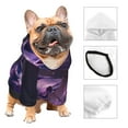 Adobk Purple Hippo In Water Print Dog Hoodie Dog Sweater Stylish Dog