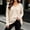 Beige, variant on Bnwani Womens Plus Size Waffle Knit Shirts Casual Pullover Loose Blouse Long Sleeve V Neck Top for Fall Winter Daily Wear Army Green L