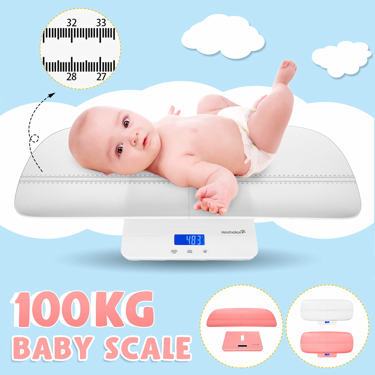 Health o Meter Grow with Me 2-in-1 Baby to Toddler Scale with Growth Chart Book 