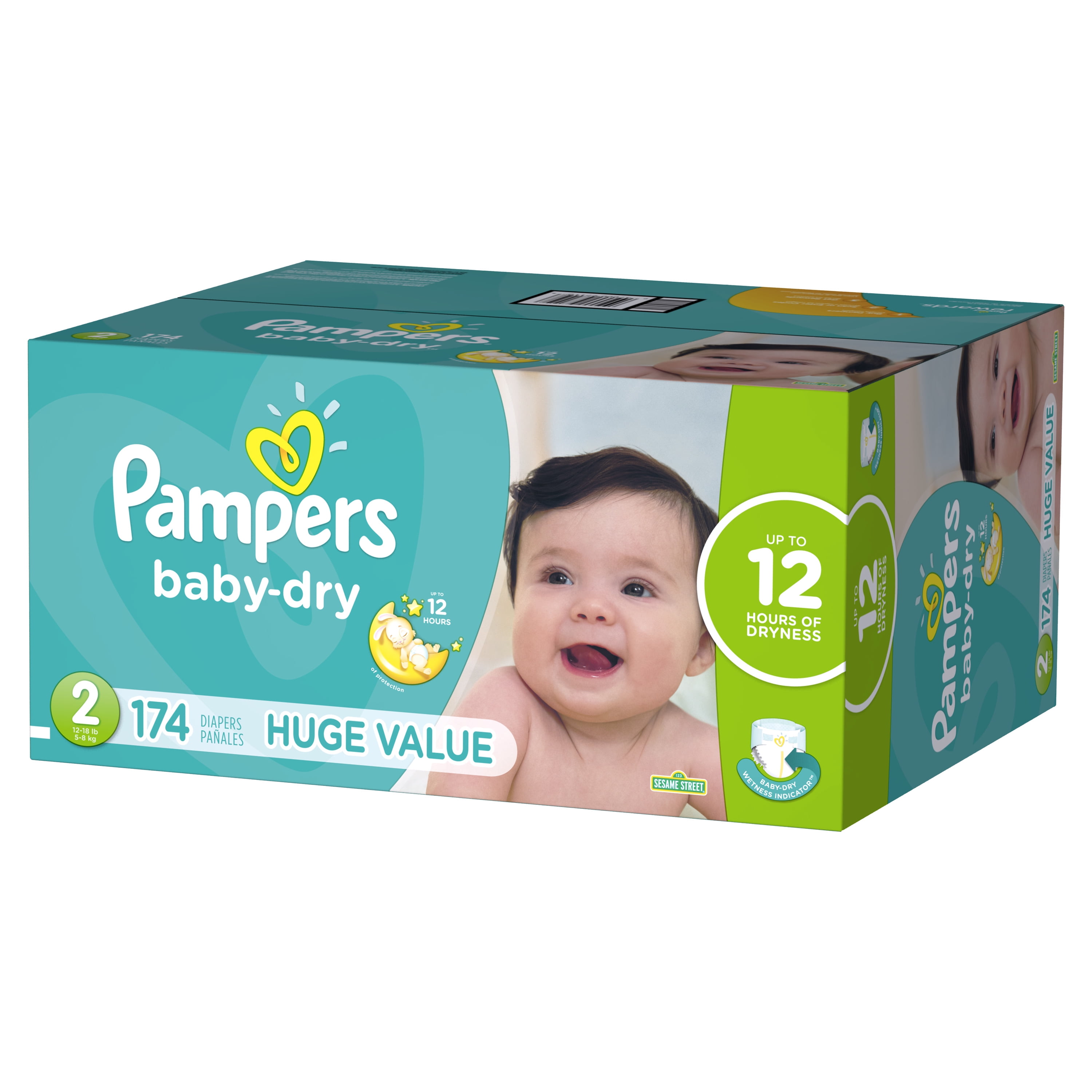 genetisch Ongemak Bevriezen Pampers Baby-Dry Diapers Size 2 174 Count – Walmart Inventory Checker –  BrickSeek