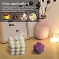 thumbnail image 3 of Molde para moldear velas resistente al calor de silicona DIY, molde para hornear de fiesta de vacaciones para niños, cera bonita antiadherente para dulces Worallymy JD709783019, 3 of 5