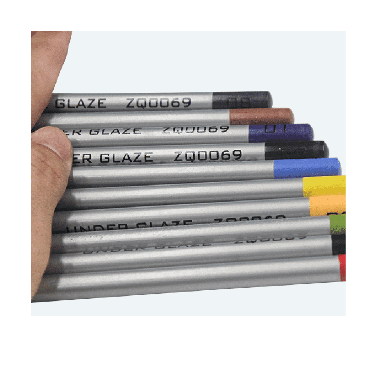 5Pcs Underglaze Pencils for Pottery for Decorating Fused Glass and Under Glaze Ceramics A