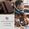 thumbnail image 5 of Dteck for Google Pixel 9 Pro / 9 Wallet Case,Vintage PU Leather Wallet Card Slot Kickstand Magnetic Closure RFID Blocking Shockproof Flip Folio Case Cover, Coffee, 5 of 7