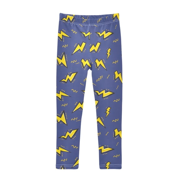 joogoo Girls' Leggings Lightning Pattern Yoga Pants 6T