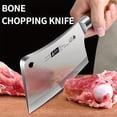 thumbnail image 5 of Meat Cleaver Bone Chopper for Chef, Meat Cutting - 7 inch Heavy Duty Butcher Knife, 5 of 6