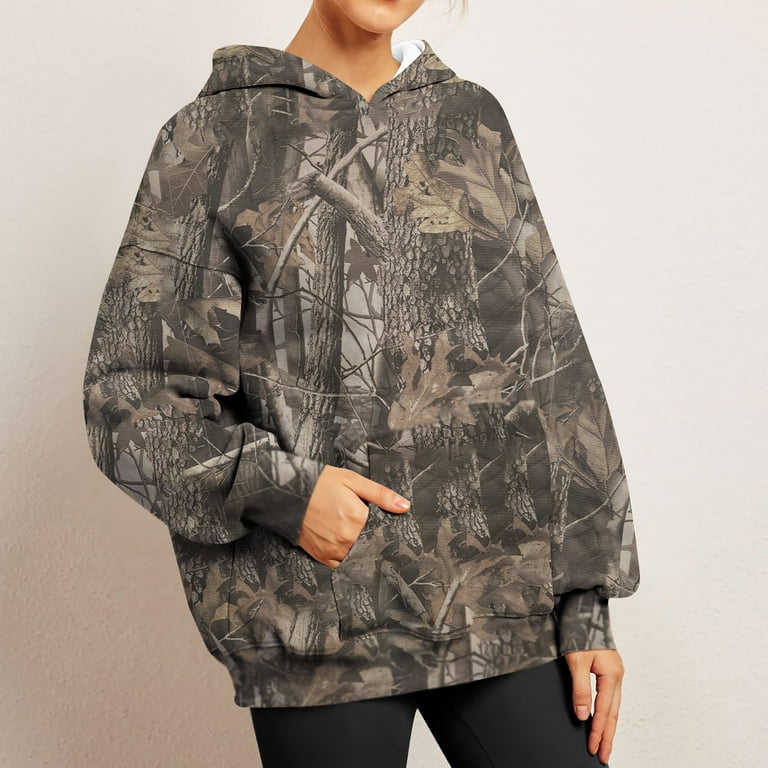 Camouflage Printed Long Sleeve Sweater Camouflage Printed Long Sleeve Sweater