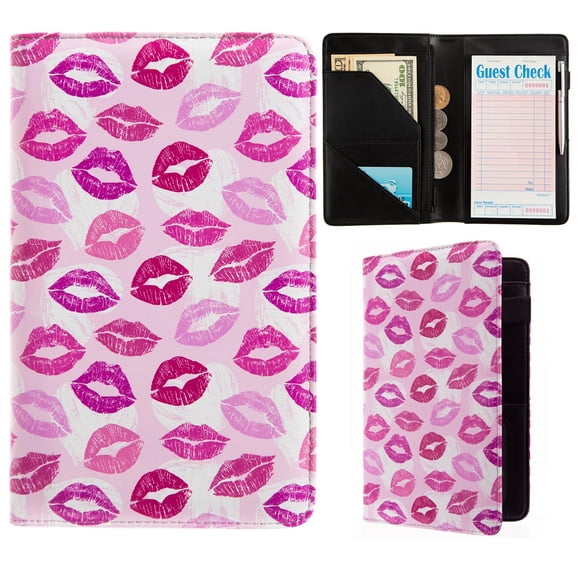 Servidores AIRMORS, bonita camarera rosa con bolsillo para dinero y cremallera