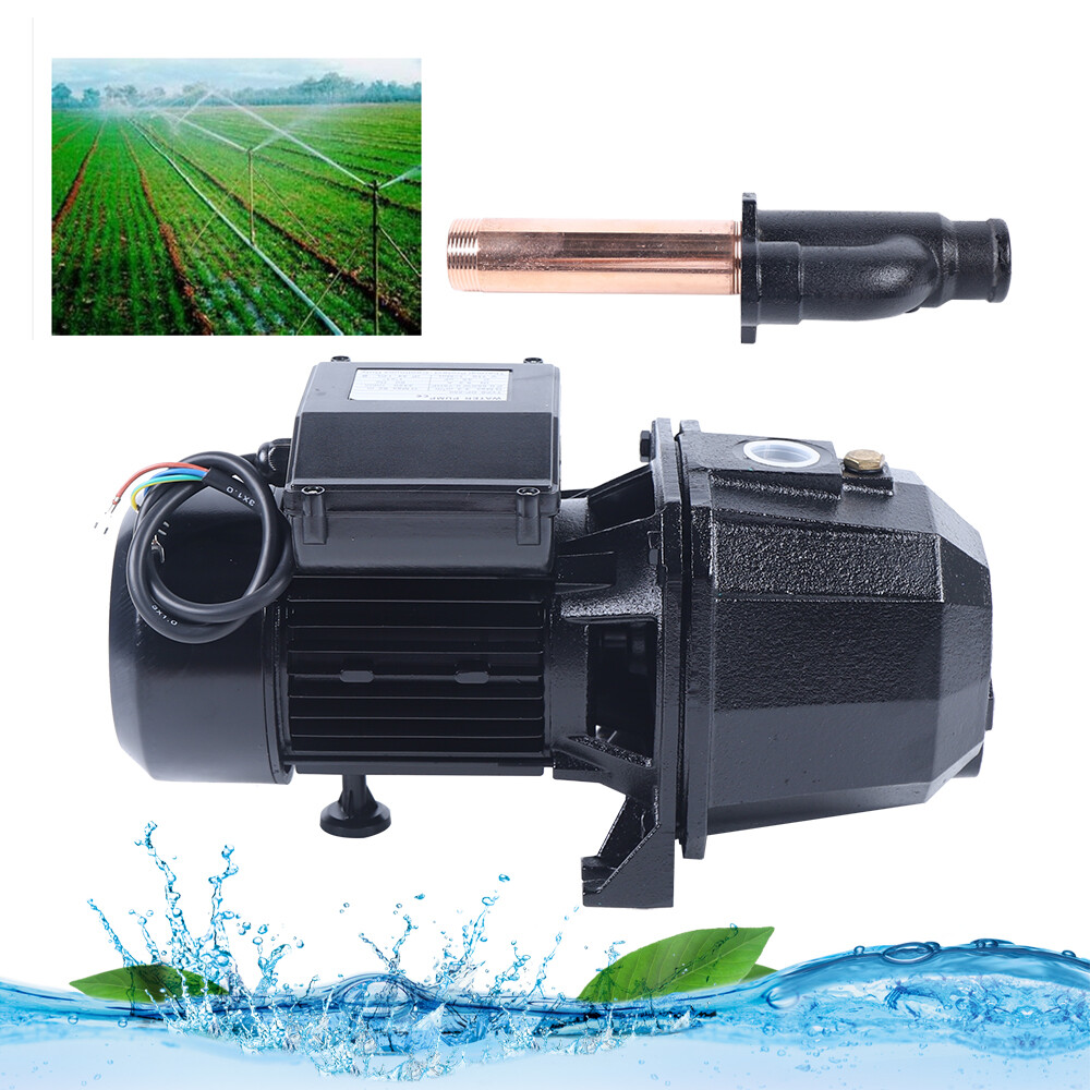 750W 110V Shallow/Deep Well Jet Pump Convertible Pump w/ Ejector Kit Well Depth Up for Home Water Supply