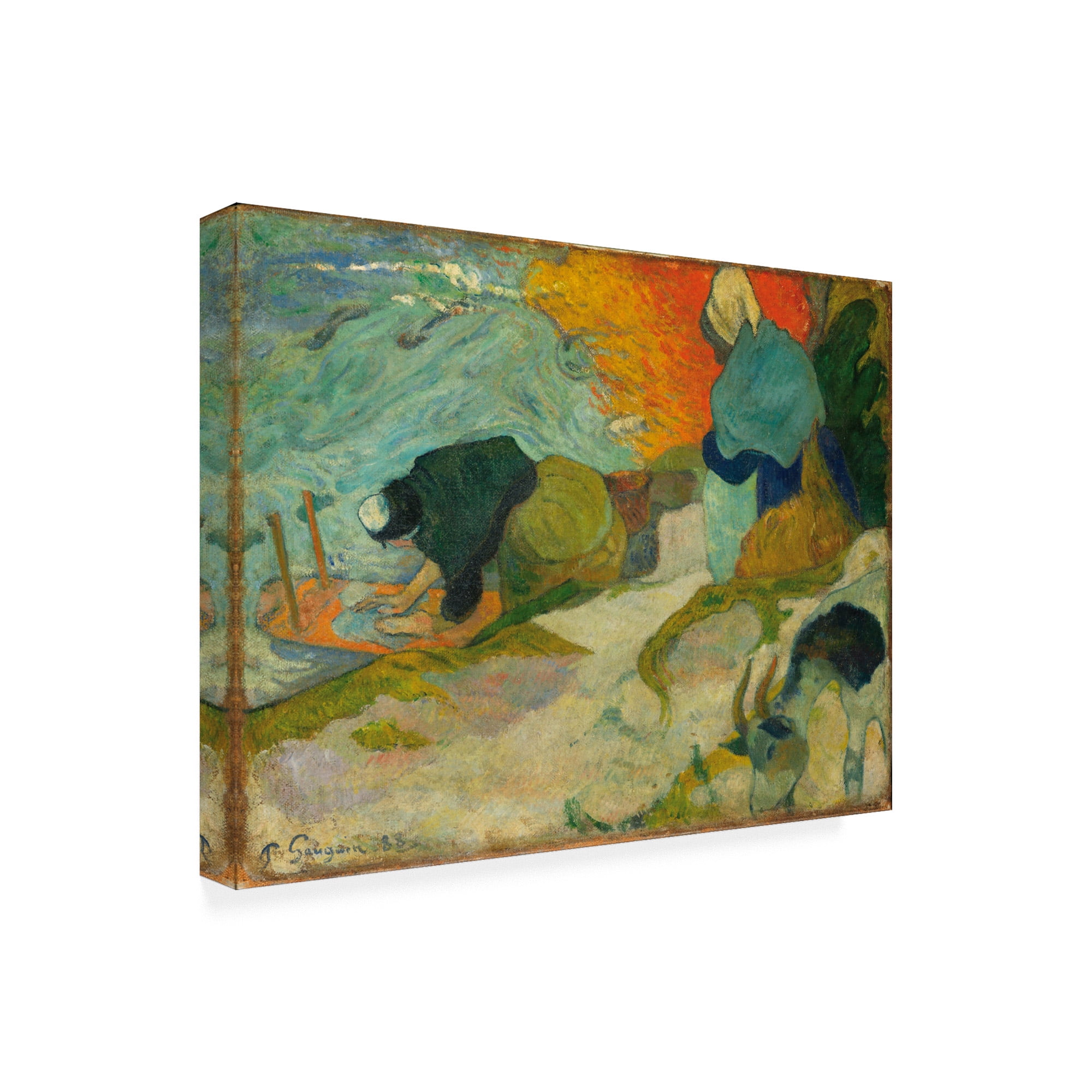 Gauguin 'Washerwomen in Arles' Canvas Art