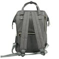 LAND Baby Diaper Backpack, Multifunction Waterproof Travel Nappy Changing Bag Mommy Gray Color