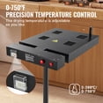 thumbnail image 2 of KFFKFF Pro Flash Dryer, 18x18 inch, Enhanced 2000W for Screen Printing, Temperature Adjustable 0-750???, Includes Height-Adjustable Stand & 360?? Rotating Function, Ideal for T-Shirt Curing, 2 of 9