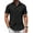 Black, variant on COOFANDY Mens Short Sleeve Button Down Casual Shirts Summer Untucked Business Casual Dress Shirt