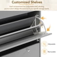 thumbnail image 5 of Shoe Cabinet with 3 Flip Drawers,Wooden Grain Pattern Top Entryway Organizer with 3 Hooks,Free Standing Shoe Rack with Adjustable Panel for Hallway,Grey, 5 of 9