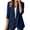 Navy, variant on TEAJOPSUU Women's Blazers Relaxed Fit Notched Lapel Patch Suit Cardigans Lightweight Casual Business Sweaters Solid Color Blue