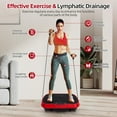 thumbnail image 6 of BAOKALER Vibration Plate Exercise Machine, Vibration Plate Waver for Home Fitness, Full Body Workout Platform with Loop Bands & Remote Control for Weight Loss & Muscle Toning, Red, 6 of 12