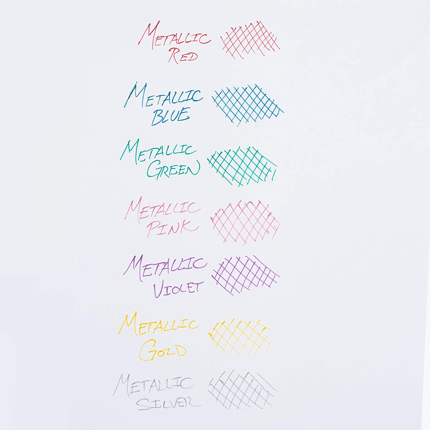Pentel Sunburst Metallic Gel Pen, 0.8mm Tip Writes 0.4mm Line, Pink/Transparent Barrel Pink Ink, Box of 12 (K908-MP)