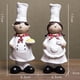 thumbnail image 2 of 2 de pareja, esculturas de estatua de cocinero, artesanías realistas para adornos de panadería, 2 of 9