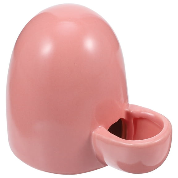 UPGRATOR Pet Water Dispenser Pink Ceramic 1Set 4.9X3.5X3.3In