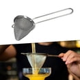 thumbnail image 1 of Stainless Steel Cocktail Strainer with Long Handle, Rustproof Tea Strainer, Food Strainers for Tea, Oil, Coffee, Drinks, Kitchen Accessories Macarena  colador de café, 1 of 8
