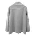 thumbnail image 4 of QHFBli Water-Resistant Mens Trench Coat Men's Solid Anorak Jacket Warm Casual Outerwear Coat with Zipper Fly and Grey XXL, 4 of 5