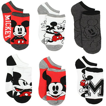 Disney Mickey Mouse Women's 6 pack Socks Set MK065JNS