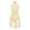 Champagne, variant on Yartina Kids Girls Mock-Neck Ballet Lyrical Dance Dress Gymnastics Modern Contemporary Costume Ivory 8