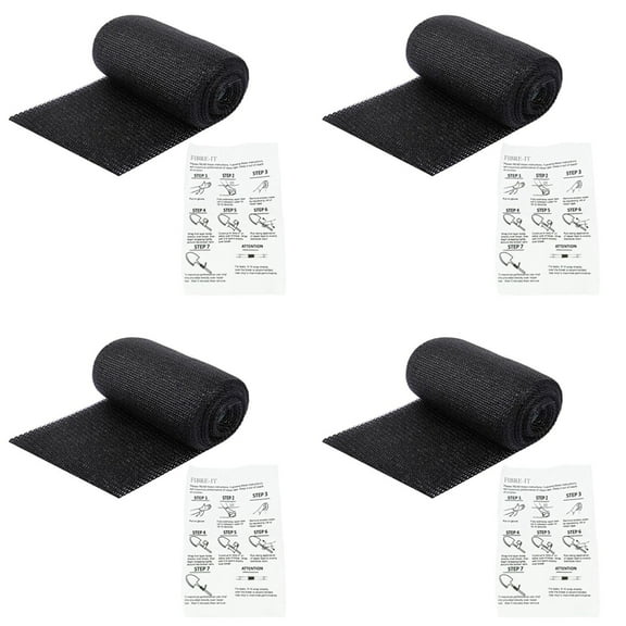 4X Fiberglass Repair Kit Pipe Simple Tools Furniture Wooden Handle Repair Quick Curing Repair Winding Tape,4 x repair tape 4 x English instruction manual