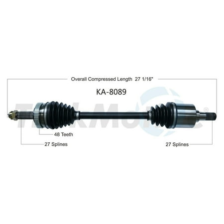 CV Axle Shaft Fits select: 2007-2008 KIA RONDO