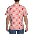 thumbnail image 2 of Naloa Strawberries Men's T-Shirt Sport T-shirt Men's Basic Tee Casual Men's Shirt, Round Neck, Short Sleeves - Small, 2 of 5