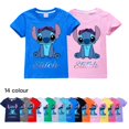 thumbnail image 2 of Camiseta de Anime de Disney para niños, camiseta de manga corta de algodón con patrón de punto de figura de dibujos animados, 100%, regalos de cumpleaños para niño y niña, 2 of 5