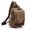 Khaki, variant on Casual Fashion Wash Canvas Bag Outdoor Travel Backpack,Black