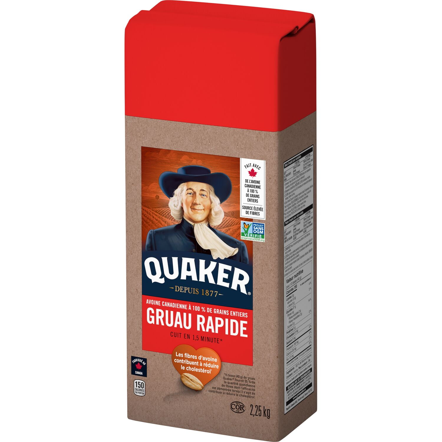 Quaker Quick Oats, 2.25 kg.