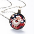 thumbnail image 6 of Santa Claus Necklace Personalized Custom Photo Round Pendant Adjustable Stainless Steel Necklaces with Gift Box for Men Women Mothers Valentine's Jewelry Gift, 6 of 6