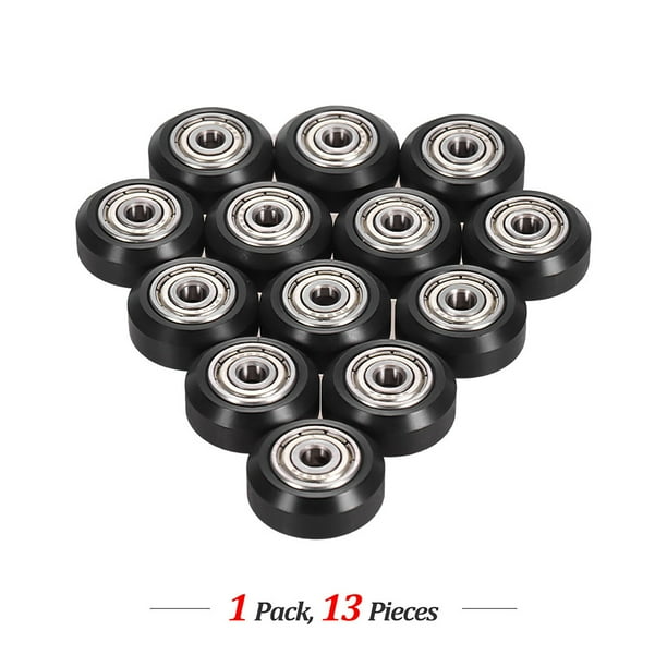 Lot De 4 Poulies Pour Tiroir – 22 Mm, Plastique, Roulement, Petite Poulie – Uxcell