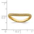 thumbnail image 2 of 2.25mm Sterling Silver Stackable Polished Gold-FlashedWave Ring - 2.0 Grams - Size 8, 2 of 2