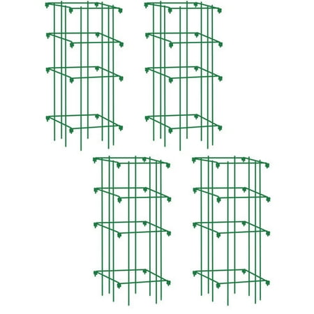 Heavy Duty Tomato Cages, Heavy Gauge Powder-coated Steel, Set of (Best Tomato Cages Reviews)