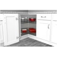 thumbnail image 4 of Rev-A-Shelf 53472-32MP-1 Contemporary Double 2 Tier 32" Kidney Shaped Lazy Susan - Maple, 4 of 7