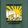 thumbnail image 3 of Peanuts - Its Morning Already - Women's Lightweight French Terry Long Sleeve Shirt, 3 of 6