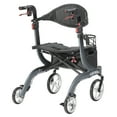 HurryCane HurryRoll Rollator Rolling Walker, Silver