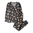 thumbnail image 2 of The Children's Place Women's Matching Family Gingerbread Cotton Henley Pajamas, Adult Sizes XS-3XL, 2 of 5