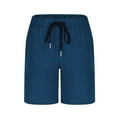 thumbnail image 4 of Cethrio Kids Boys Swim Trunks with Liner, Beach Summer Quick-drying Drawstring Athletic Shorts Blue Size 4-5T, 4 of 6