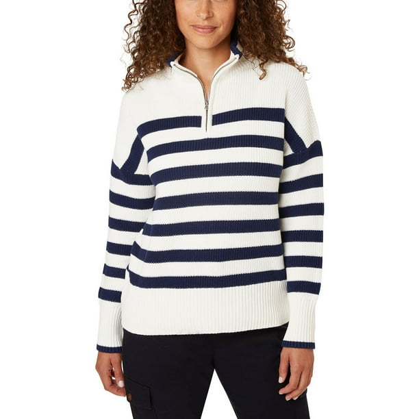 Lands' End Women's Quarter Zip Sweater