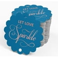 thumbnail image 4 of Inkdotpot Real Rose Gold Foil Let Love Sparkle Wedding Tags Favor Hang Paper Tags 50 Piece, 4 of 7