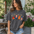 thumbnail image 3 of 4th of July Comfort Colors Shirt, Cute Patriotic Food Graphic Tee, America Independence Day Summer Gift, 3 of 6
