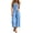 Blue, variant on Jumpsuits for Women Sleeveless Zipper V Neck One Piece Jumpsuit Waist Cinched Slim Fit Wide Leg Ankle Length Jumpsuit with Pockets Summer Casual Outfits