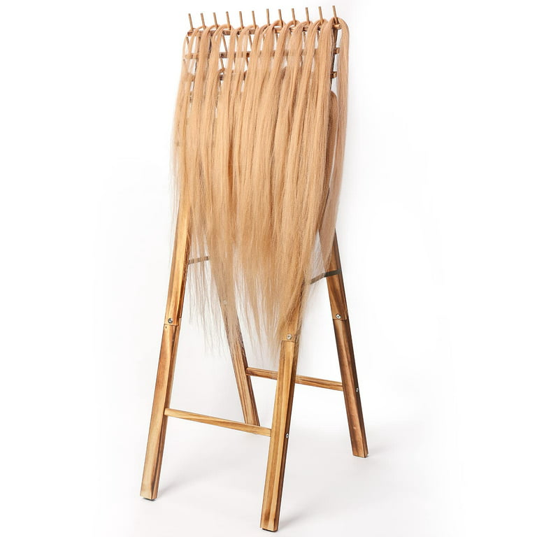 DIY Wall Braid Rack W/ Cardboard/ Easy affordable Dollar Tree braiding hair  holder/Organizer 