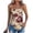 #005-Khaki, variant on AUNVITO Women's Bohemian Tank Top Irregular Hem Strappy Design Casual and Trendy Summer Style